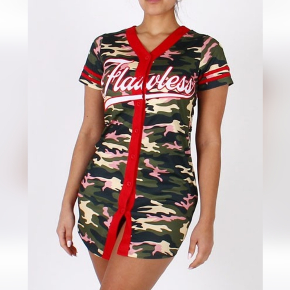 RED FOX  "Flawless"   Jersey Dress - Size Large